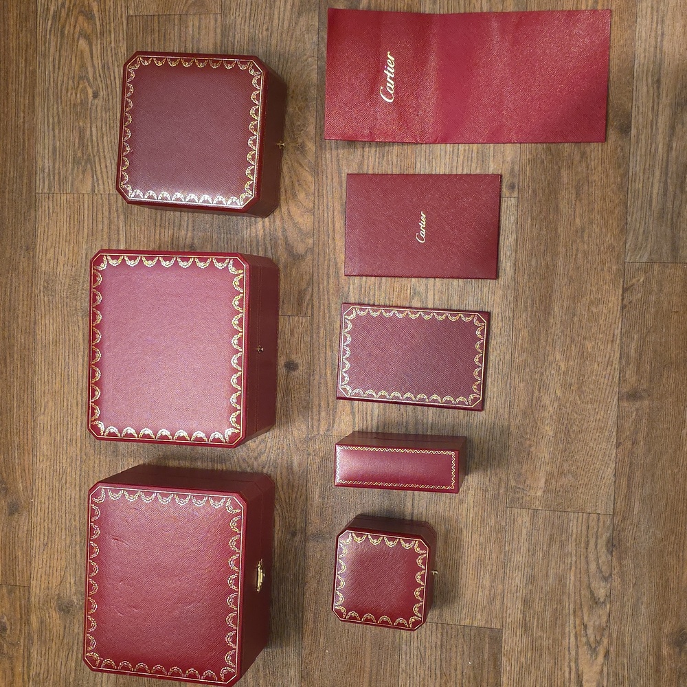 Cartier vintage boxes And Card Holder